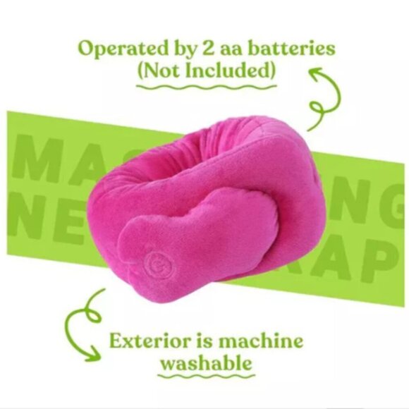 NWT Pursonic Portable Pink Neck & Shoulder Massaging Wrap - Picture 9 of 9
